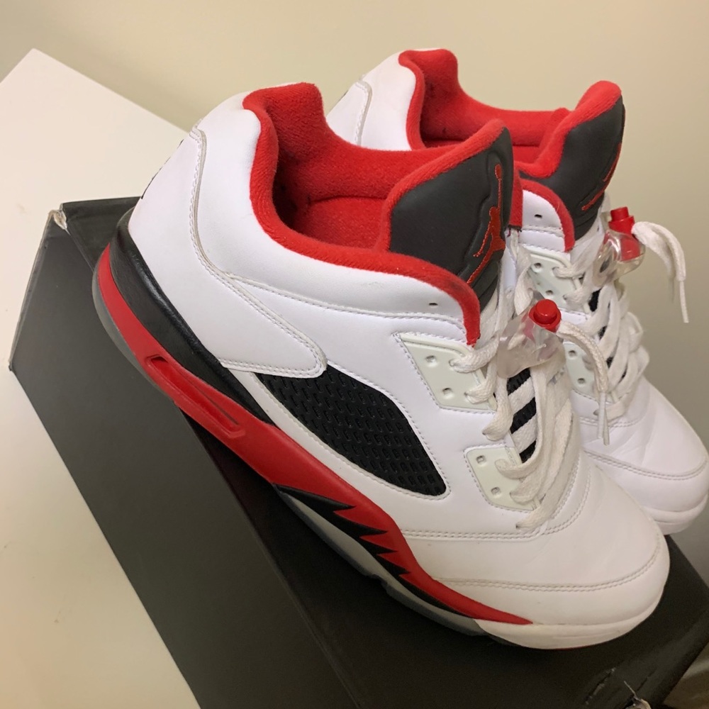 Air jordan 5 retro low fire red